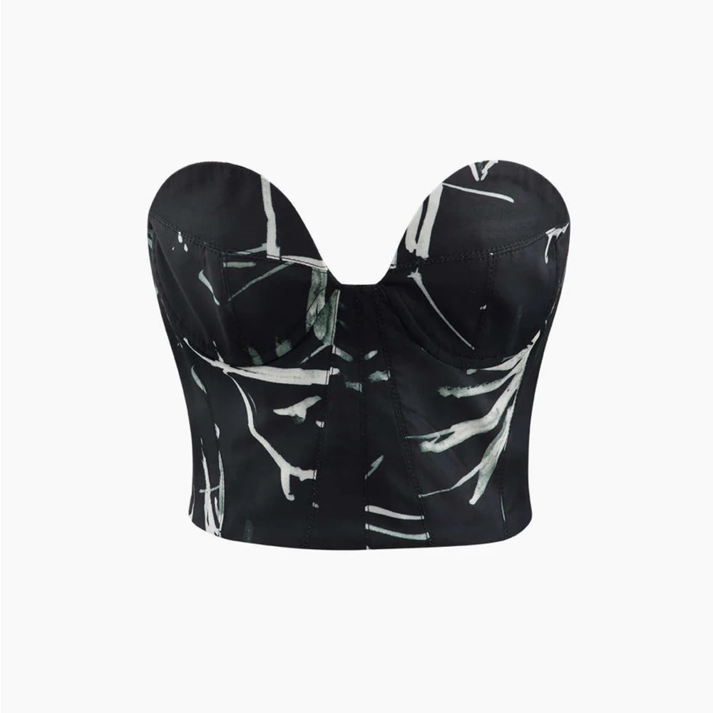 Micas print NWT bustier top - size M